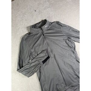 Kjus Dorian Jacket Men's XL 54 Gray Golf Full Zip Lightweight Wicking Vented